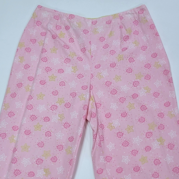 DAVID BROOKS 🍥 Sweet Vintage Hi-Waist Pink|Lime Green|White Seashell Capris 4 - Picture 9 of 16